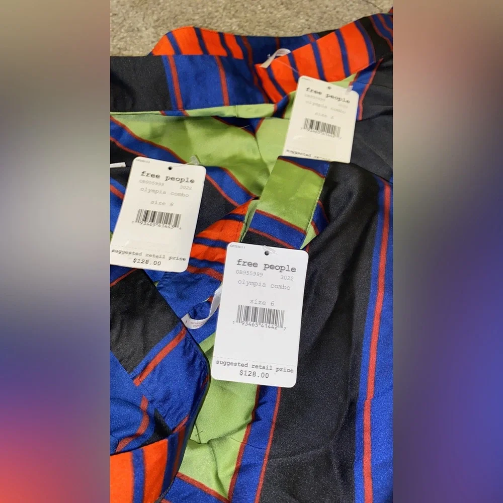 FREE PEOPLE Rio Striped Maxi Olympia Combo Skirt - Picture 9 of 10